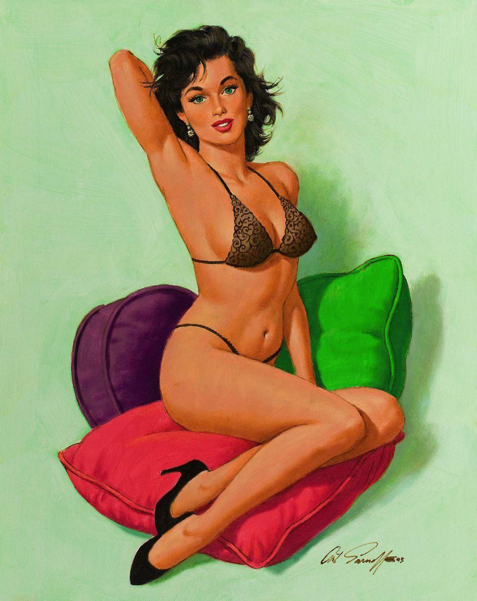 Классический пин-ап от американского художника Arthur Sarnoff | Пин-ап девушки