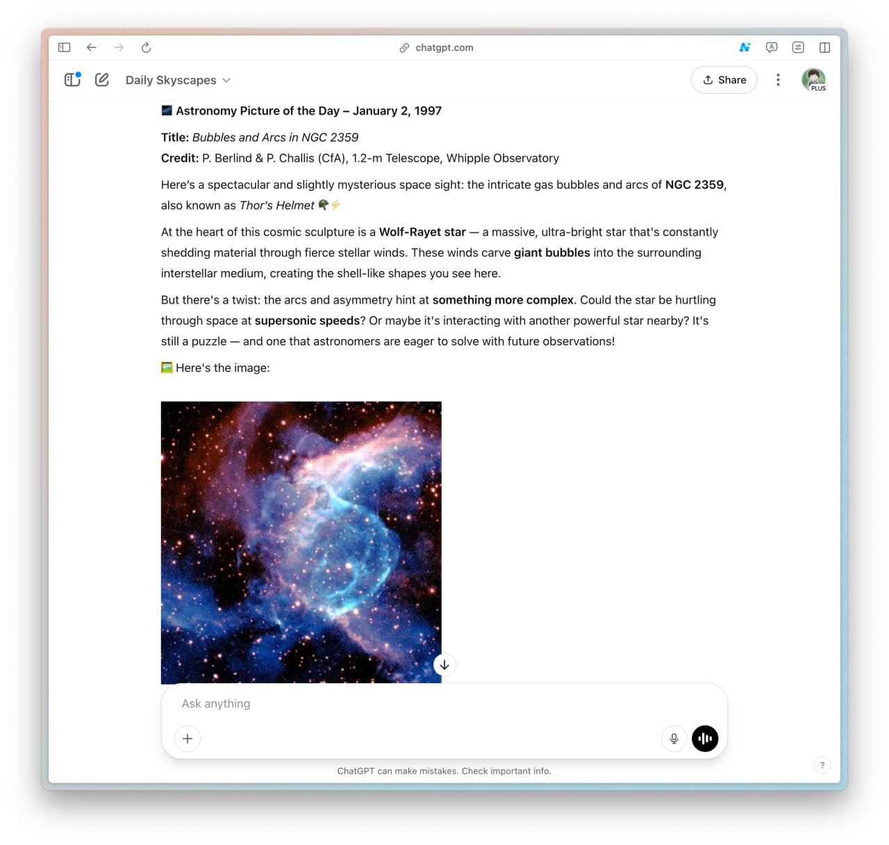 ChatGPT подключили к NASA: парень собрал кастомную модель, которая работает с | Про космос