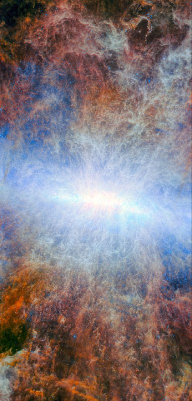 Центр галактики M82, известной как галактика Сигара, запечатлён телескопом Ja | Про космос