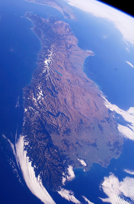 Вид на Новую Зеландию из иллюминатора Международной космической станции 🌏 | Про космос