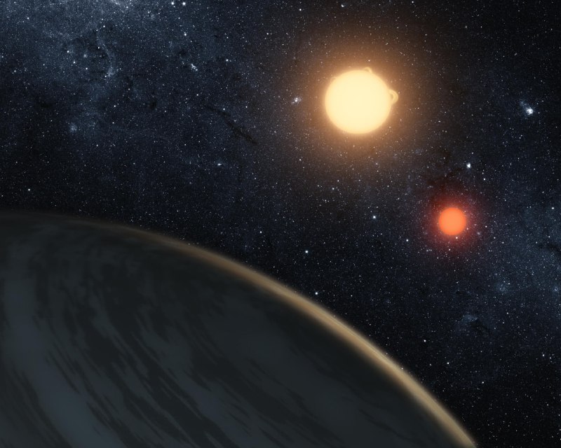 Kepler-16b — экзопланета, находящаяся на орбите двух звёзд, Kepler-16A и Kepl | Про космос