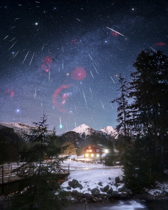 Недавние снимки Геминид захватили внимание фотографов со всего мира ✨ | Про космос