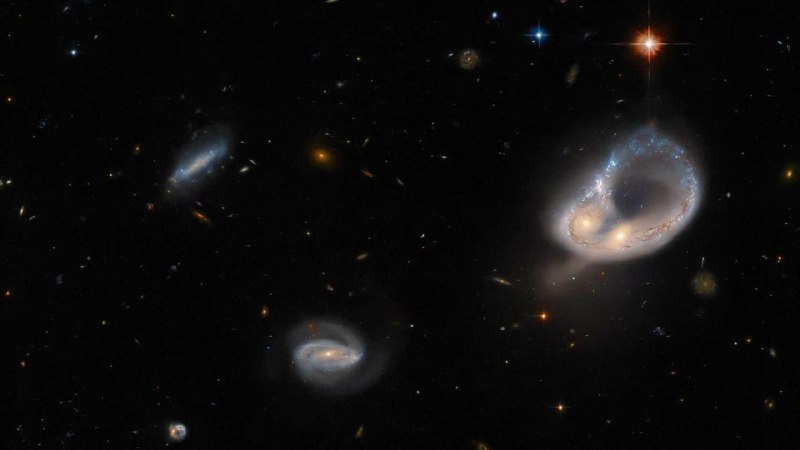 Уникальное зрелище: столкновение двух галактик! 🌌 | Про космос