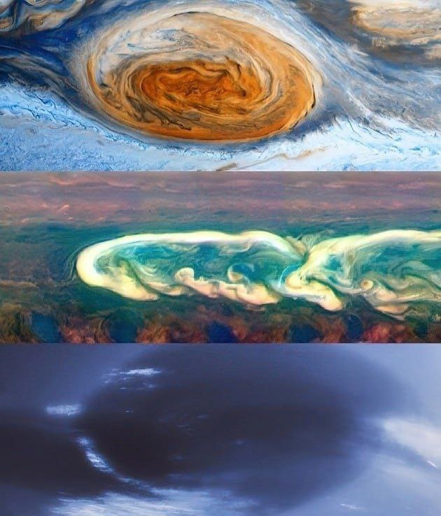 Скорость ветра на Юпитере достигает 620 км/ч. 🌪️ | Про космос