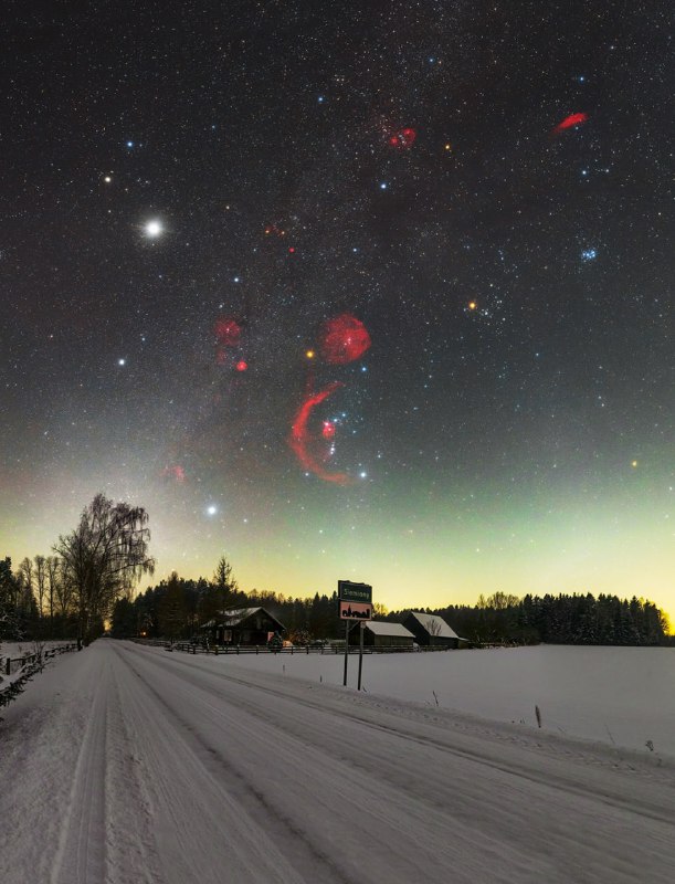 Зимнее небо через объектив астрофотографа Łukasz Żak ❄️ | Про космос