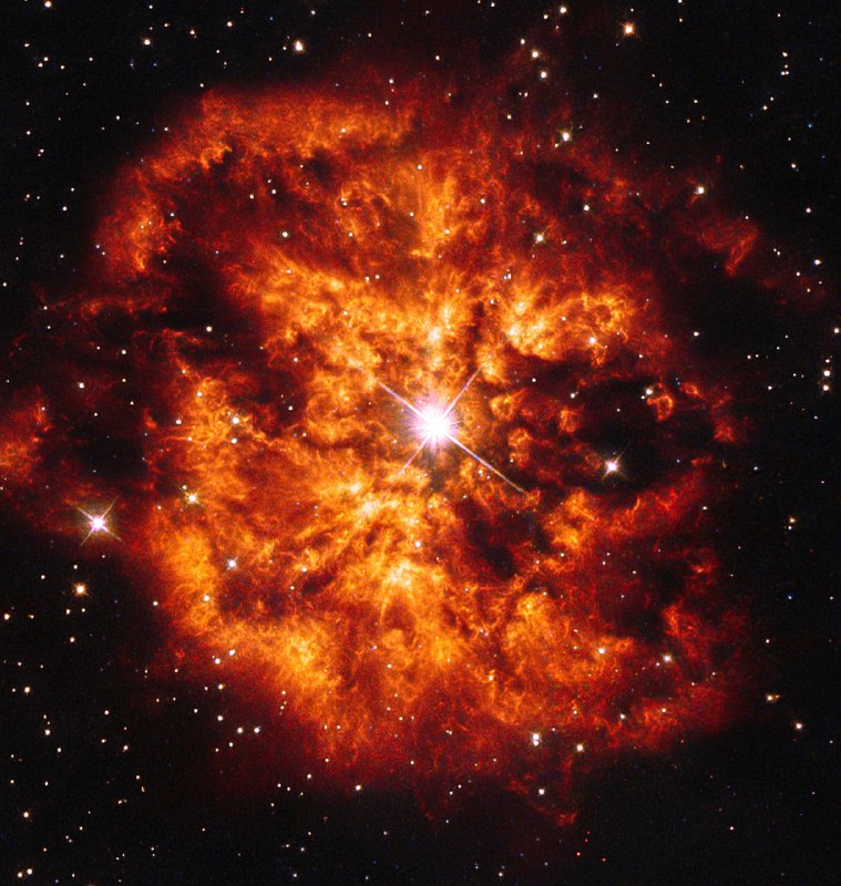 WR 124 — одна из самых интересных и ярких звезд в нашей галактике. 🌟 | Про космос