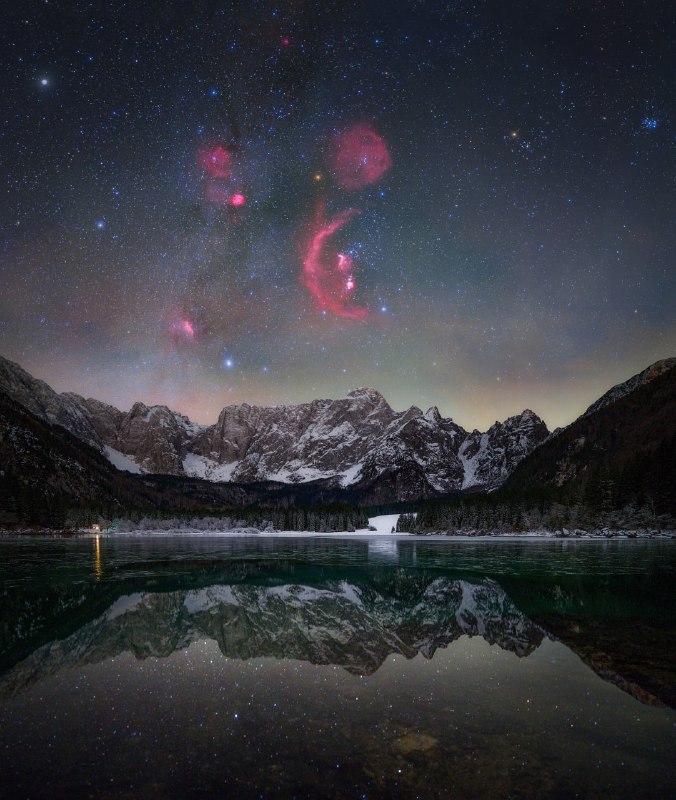 Альпийский зимний пейзаж 🌌 | Про космос