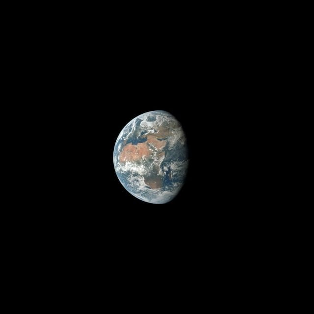 Этот фотоснимок Земли был сделан 17 июля 1969 года во время миссии «Аполлон-1 | Про космос