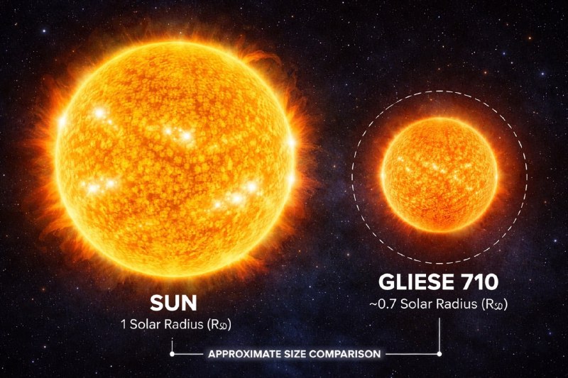 🟠 Через примерно 1,35 миллиона лет звезда Gliese 710 пройдет на расстоянии ок | Про космос