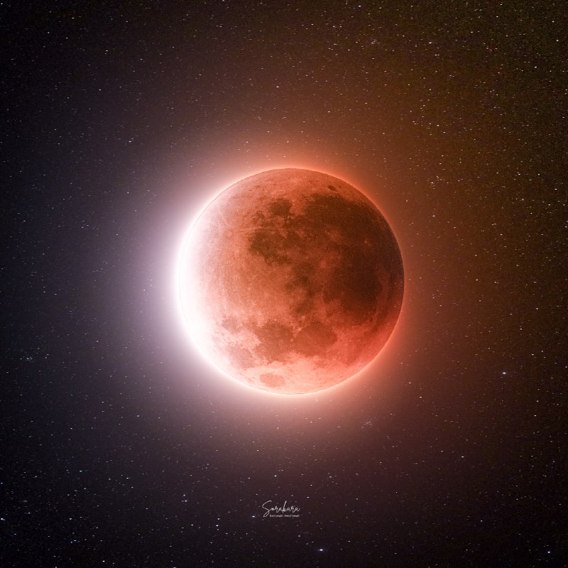 🌕 Наслаждаемся снимками вчерашнего лунного затмения | Про космос