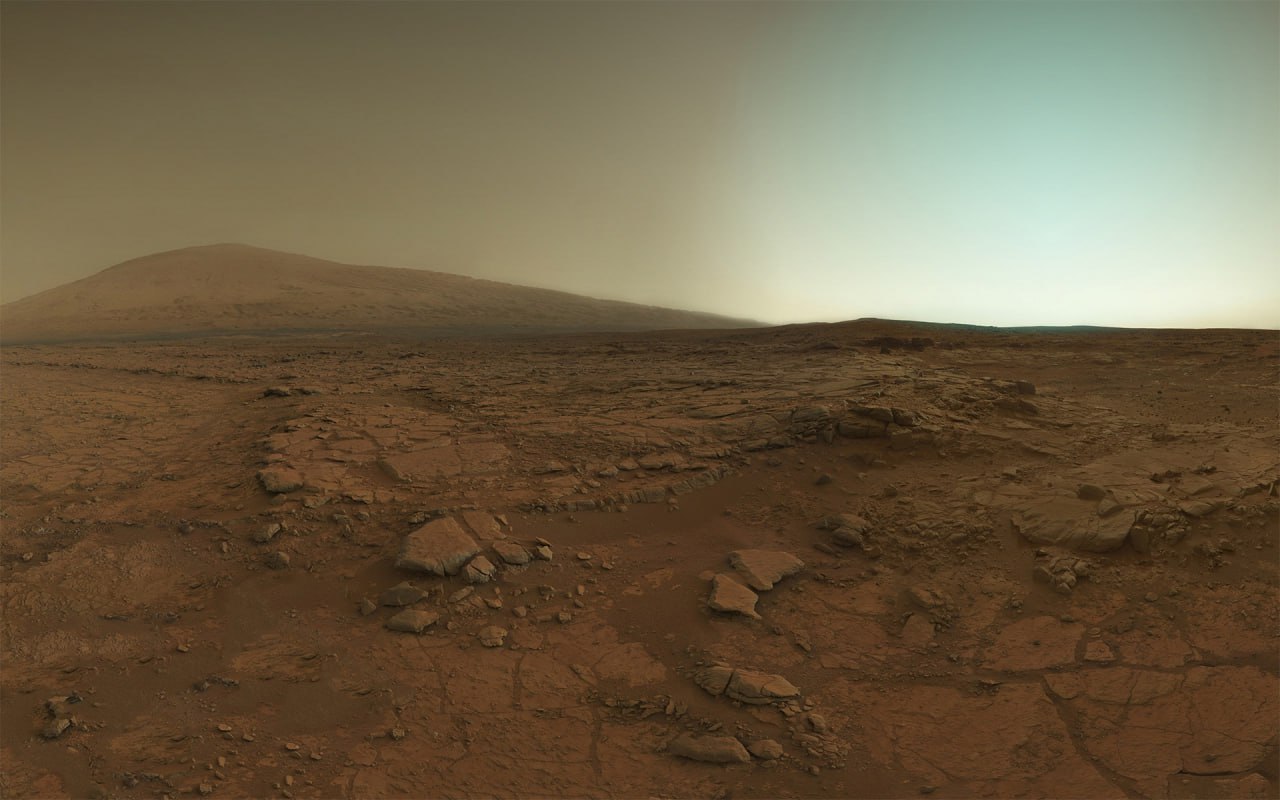 Марсоход "Curiosity" наблюдает закат Солнца на Марсе. 🌅 | Про космос